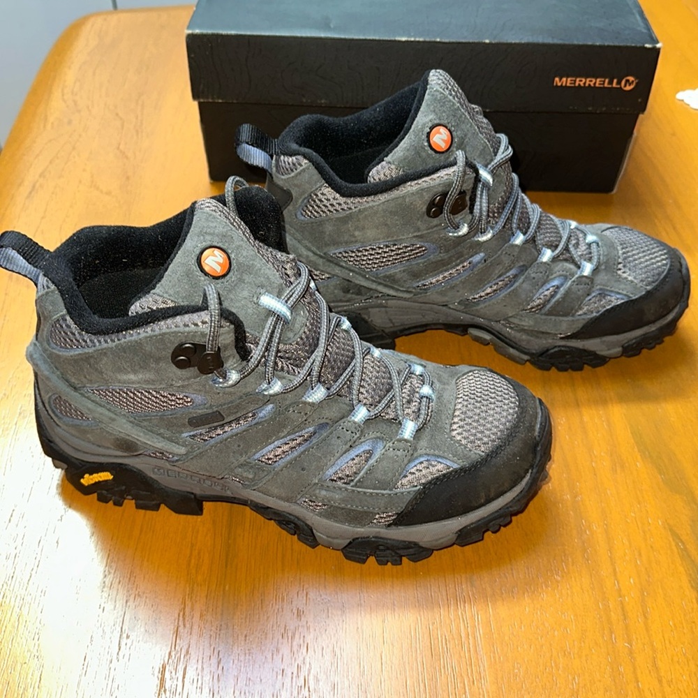 Merrell Women's Moab 2 Mid Waterproof Hiking Boots Granite
